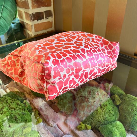 FENDI Shopper Pink Cheetah Print Canvas Tote - Picture 6 of 16